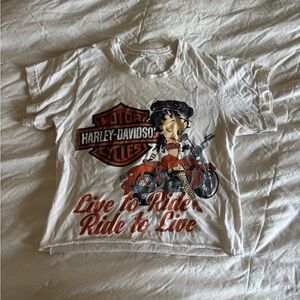 Vintage Harley-Davidson Betty Boop tee